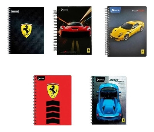 2 Cuadernos Norma Profesional 100 Hojas Ferrari Raya Multicolor