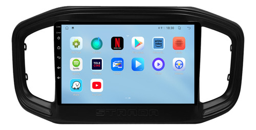 Multimidia Fiat Strada 20/23 9p Android Carplay 64gb Play