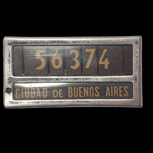 Antigua Patente Miniatura Ciudad Bs.as Plata 900/21x41 043