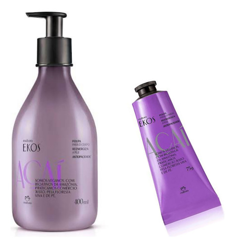 Combo Natura Ekos Açaí - Polpa Corporal + Polpa Para Mãos