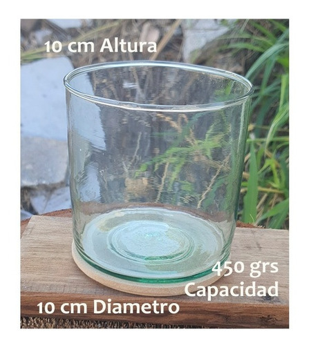 Imagen 5 de 5 de Frascos / Cilindro 10x10cm Para Velas C/ Tapa Mdf Paq 10pz