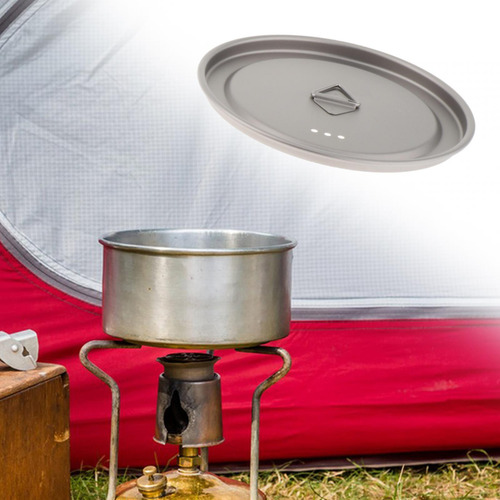 Tapa De La Taza De Agua De Titanio Tapa De Camping 140 Mm