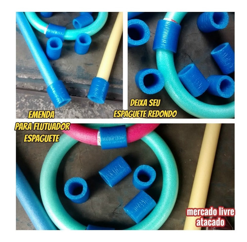 Conector P/espaguete Macarrão De Piscina Emenda Kit Com 12