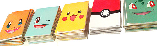 10 Libretas Pokemon - Anotadores - Souvenirs