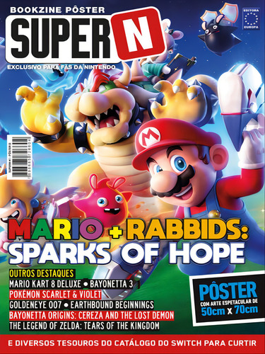 Superpôster Super N - Mario + Rabbids: Sparks Of Hope, De Editora Europa. Editorial Europa, Capa Mole Em Português