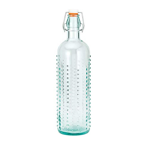 Urchin Hermetic Bottle, 34 Fluid Ounces, Clear Green Re...