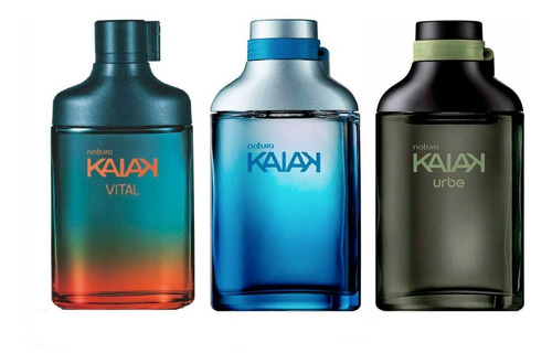 Kit Perfumes Kaiak Vital, Clasico Y Urbe Masculinos Natura