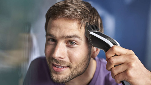 Cortadora De Pelo Philips Series 5000 Hc5610 Plata Y Negra