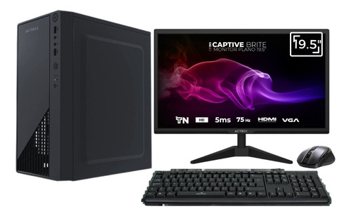 Pc Cpu Escritorio Punto De Venta 8gb 120gb Monitor 19acteck