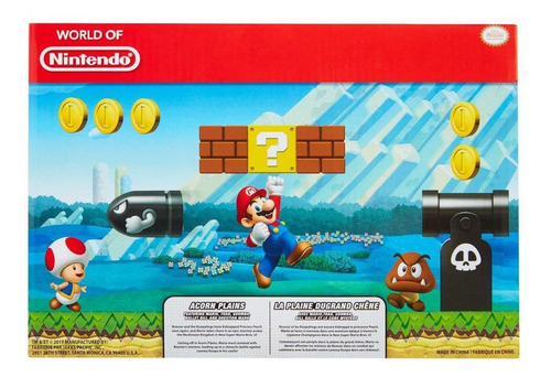 Boneco Super Mário Conjunto Cenário Planície Das Bolotas