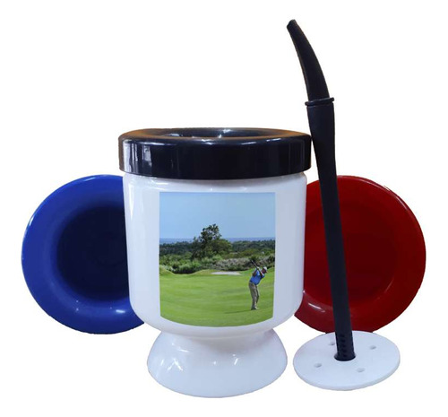 Mate Plastico Campo De Golf Deporte Aire Libre Verde P1