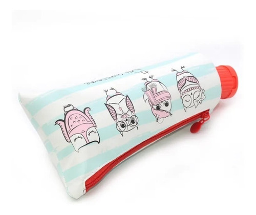 Multifuncional Estuche Para Lapices Kawaii Cute + Sacapuntas