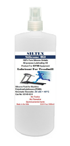 Lubricante De Silicon Para Caminadora 1 Litro Con Envio