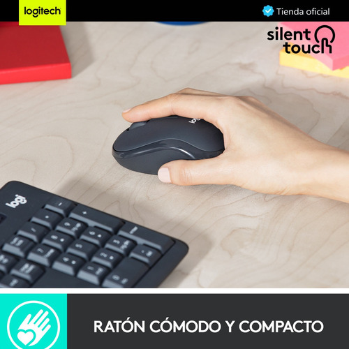 Imagen 4 de 10 de Logitech Mk295, Combo Inalámbrico Silencioso Teclado Y Mouse