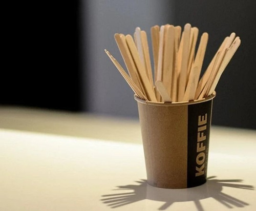 10.000 Mexedor De Madeira 100% Biodegradável 11 Cm - Fsc