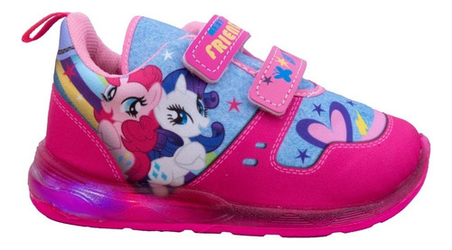 Tenis Luces My Little Pony Niña Tallas 19 20 Luz Original 