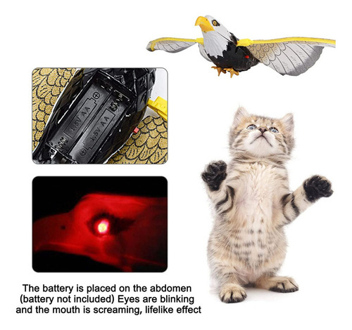 Juguete Interactivo Simulado Para Pájaros Y Gatos Flying Eag