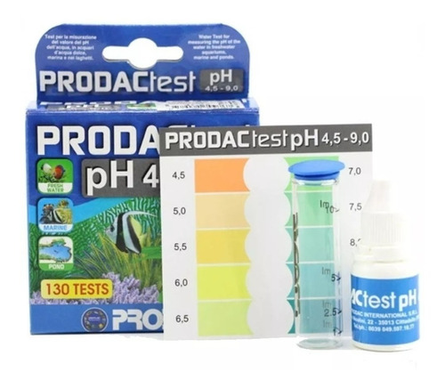 Teste Ph Prodac - Para Áquários De Água Salgada, Doce / Lago