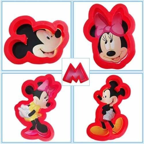 Cortantes Cookies Galletas Mickey Minnie Reposteria