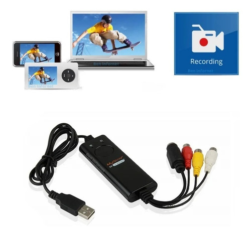 Placa De Captura Ez Grabber 720p Usb Windows 7/10/11