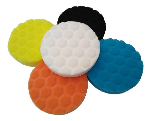 Imagen 3 de 5 de Kit De 5 Esponjas Para Pulido Y Encerado De 7 Pulgadas