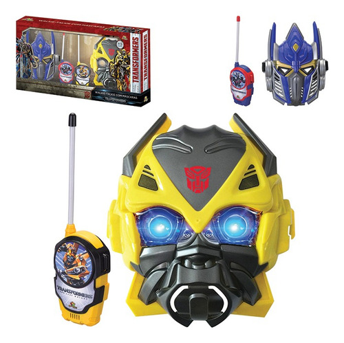 Radio Comunicador Walk Talk Infantil Transformers C/ Máscara