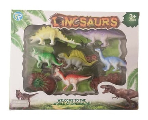 Juego De Dinosaurios X 6 Diferentes Con Accesorios En Caja.