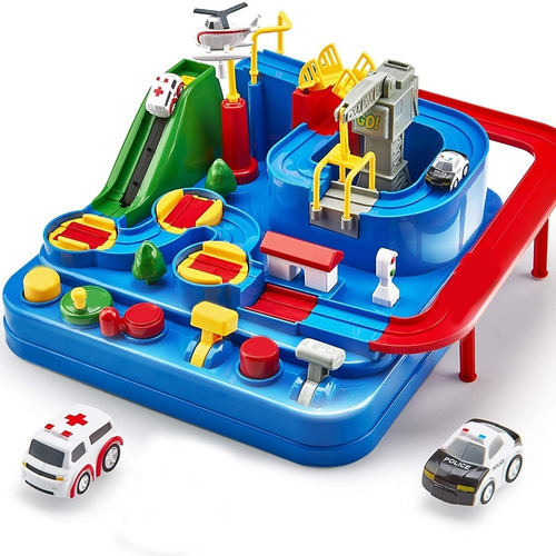 Imagen 1 de 8 de Pista De Carreras Cubicfun Para Niños Juguete Cochecitos