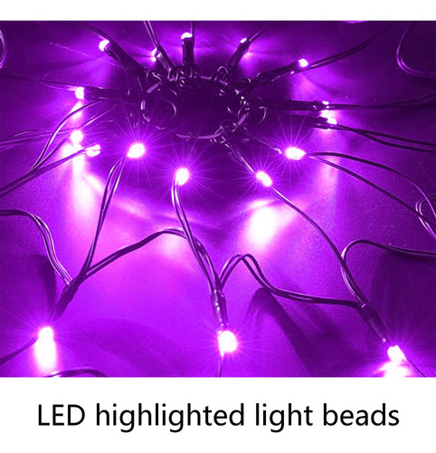 Luces Tipo Telaraña For Halloween Con Forma De Arácnido, 1