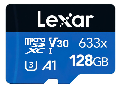 Tarjeta Micro Sd Lexar 128 Gb 100mb/s 633x A1 V30 U3 4k
