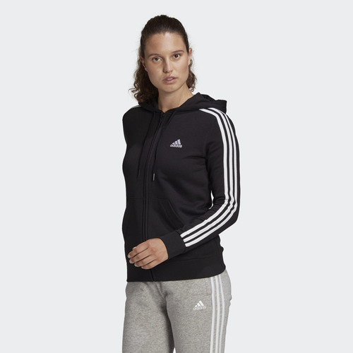 Polera Mujer adidas Gl0792 (s-l) W 3s Ft Fz Hd Negro