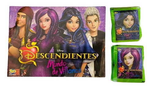 Descendientes Mundo Villanos- Album + 50 Sobres De Figuritas