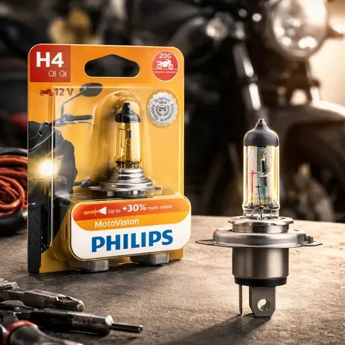 Lâmpada Unitária Philips Moto Vision Extra Duty H4 35/35w