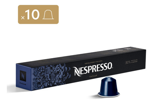 Nespresso Ispirazione Italiana Kazaar, 10 Cápsulas Café