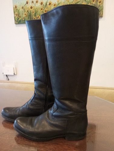 Botas De 100% Cuero, Mujer 39/40 Poco De Uso. (Usado)