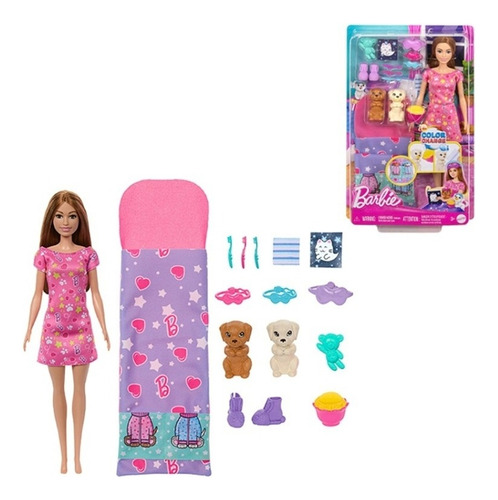 Barbie Color Change Hora De Dormir De Mattel