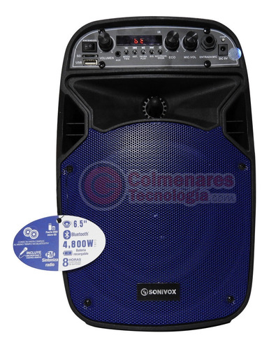 Cabina De Sonido Recargable Parlante Pro Sonivox Vs-ss1862