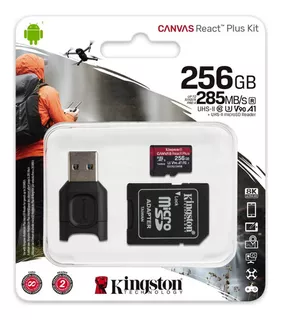 Memoria Micro Sd 256gb Kingston Canvas React Plus