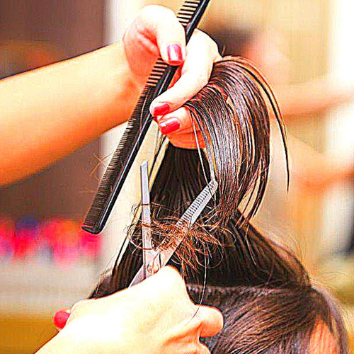 Imagem 4 de 8 de Tesoura Corte Cabelo Desbastadora Profissional Fio A Laser