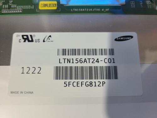 Tela Notebook Led 15.6 Com Defeito Veja Fotos. (Usado)