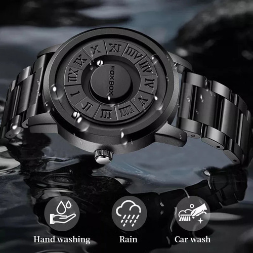 Reloj Magnético De Cuarzo De Acero Inoxidable Foxbox Para Ho