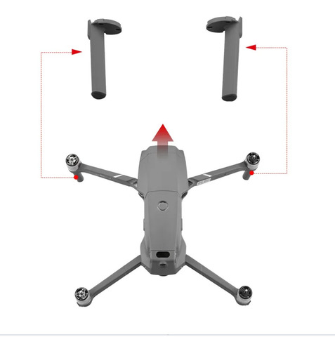 Extensor Elevador Soporte Aterrizaje Tren Patas Mavic Pro 2
