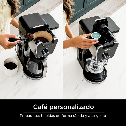 Cafetera Ninja Drip Con K Cup Combo 12 Tazas Cfp301 Negra