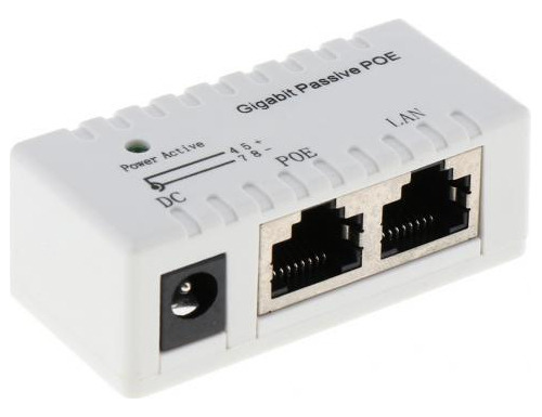 3 Conectores Gigabit Poe De 12 A 52 V, 2,1 X 5,5 Mm, 10/100/