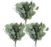 Comprar 40 Piezas De Tallos De Hojas De Eucalipto Artificiales, Tall