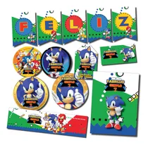 Comprar Kit Imprimible Personalizado Sonic Candy Deco Invitacion