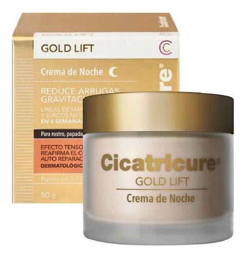 Crema Noche Gold Lift Cicatricure  50g Reduce Arrugas 