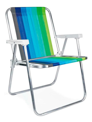 Cadeira Alta Aluminio Praia Mor