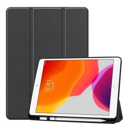 Mica + Funda Smart Con Porta Pluma Para iPad 10.2 7 8 Y 9 