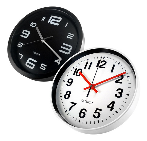 Imagen 5 de 6 de Reloj De Pared 25 Cm Varios Colores Liquidamos Hasta Agotar